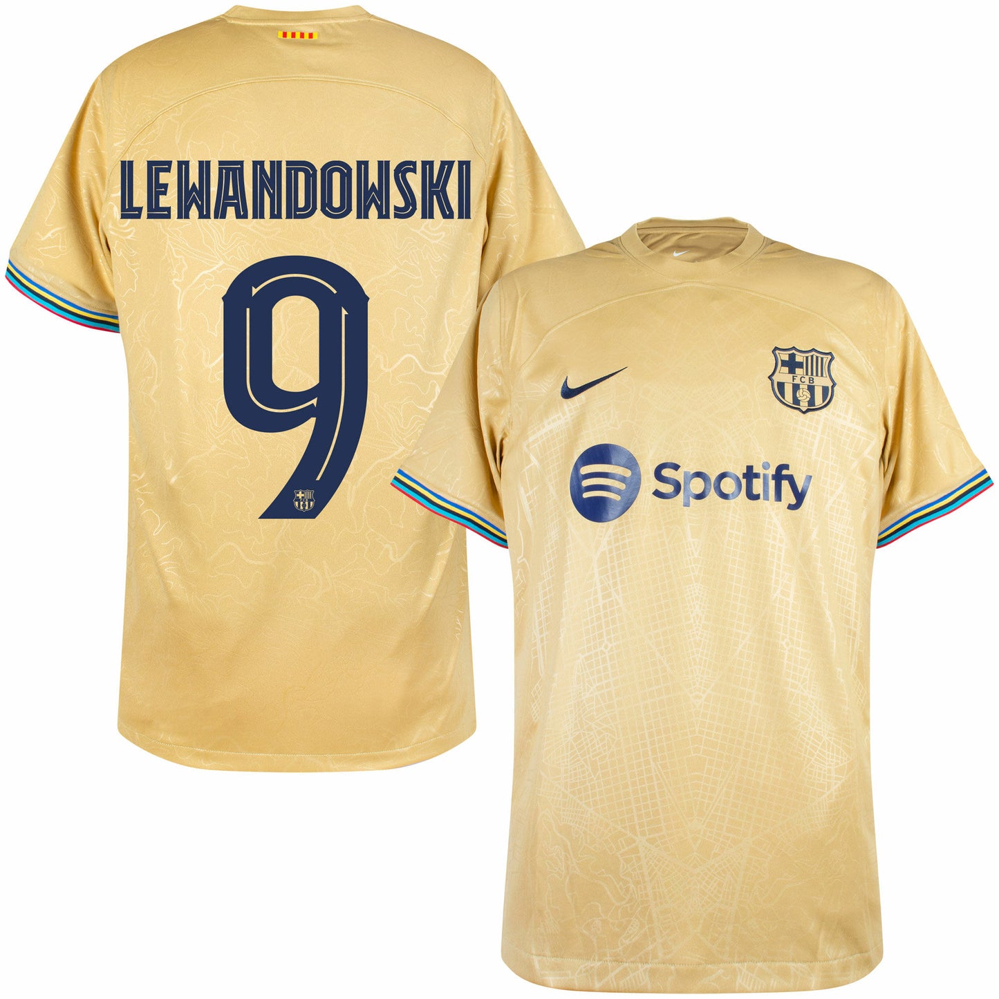 Maillot Robert Lewandowski FC Barcelone Extérieur 2022-2023